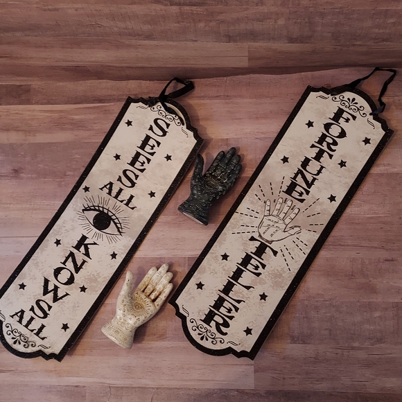 1 DAY SALE Palmistry Hand of God Psychic Palm Reader Tarot Fortune Teller Statue - Picture 7 of 16